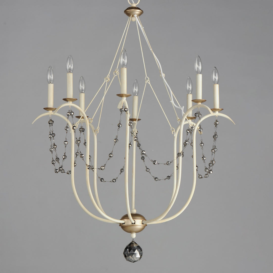 Maxim - 20488ECVG - Eight Light Chandelier - Formosa - Ecru/Venetian Gold