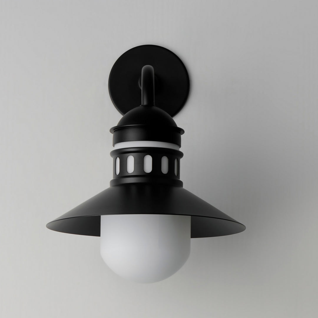 Maxim - 35124SWBK - One Light Outdoor Wall Sconce - Admiralty - Black
