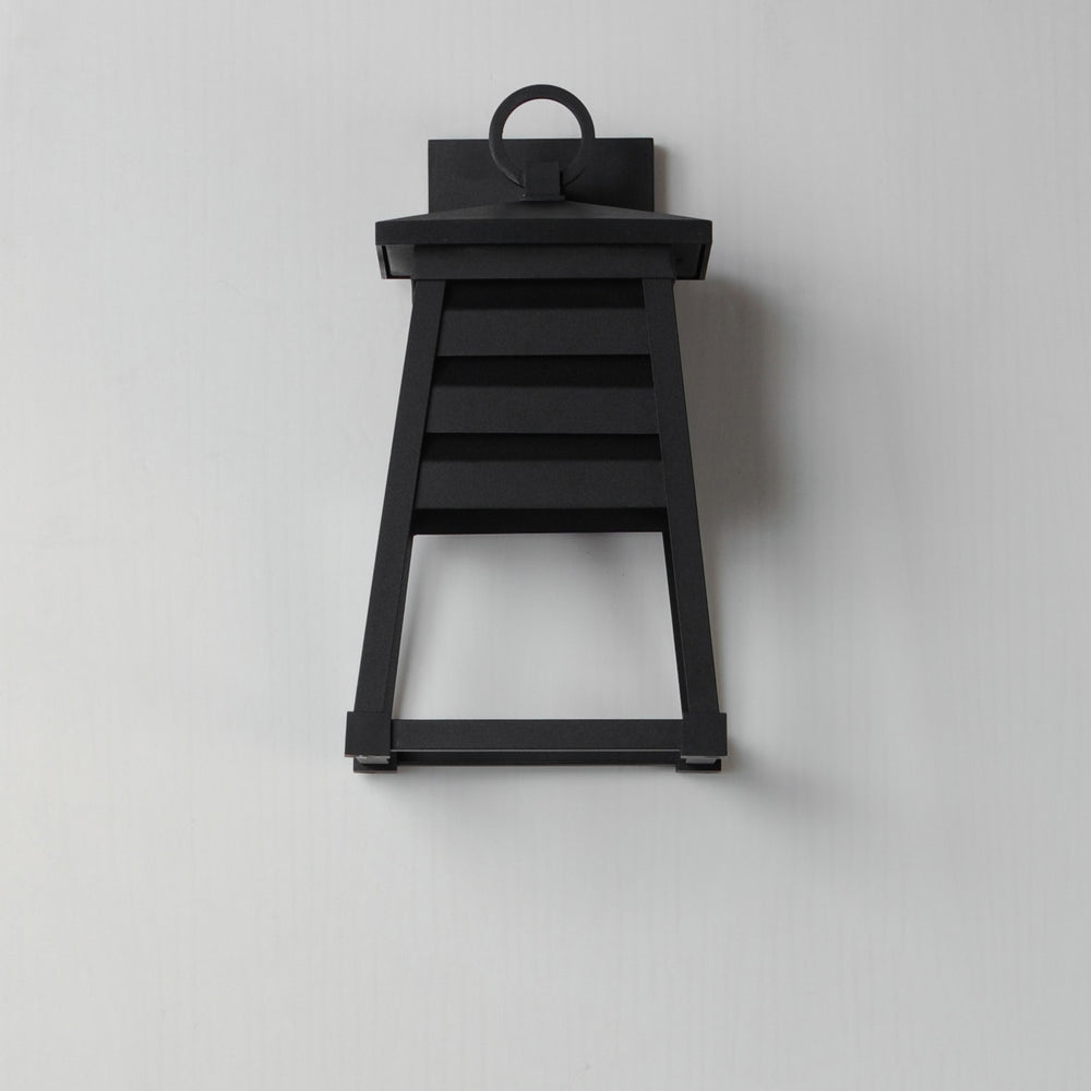 Maxim - 40632BK - One Light Outdoor Wall Sconce - Shutters - Black