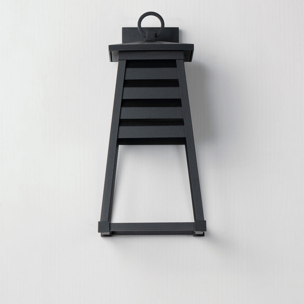 Maxim - 40634BK - One Light Outdoor Wall Sconce - Shutters - Black