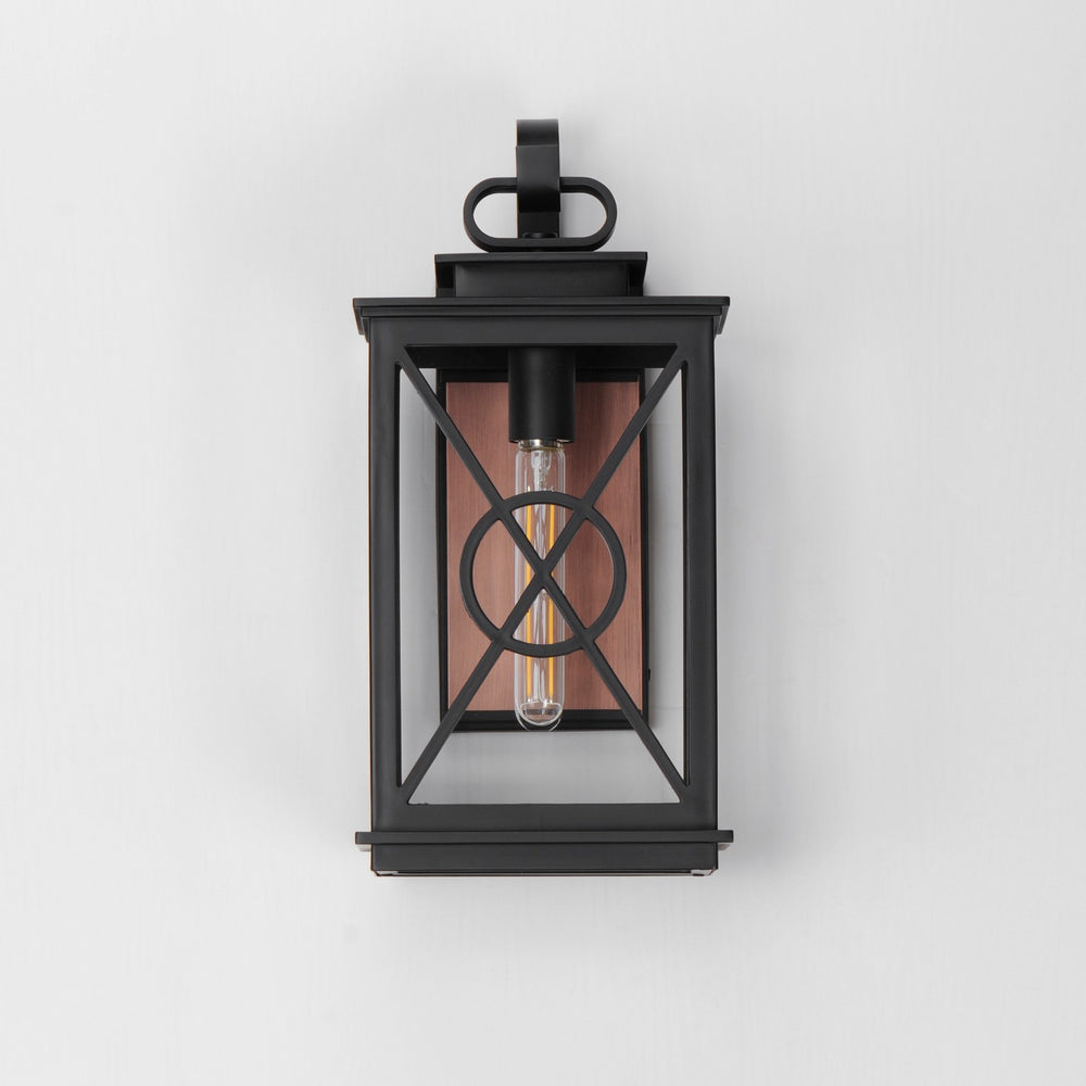 Maxim - 40804CLACPBK - One Light Outdoor Wall Sconce - Yorktown VX - Black/Aged Copper