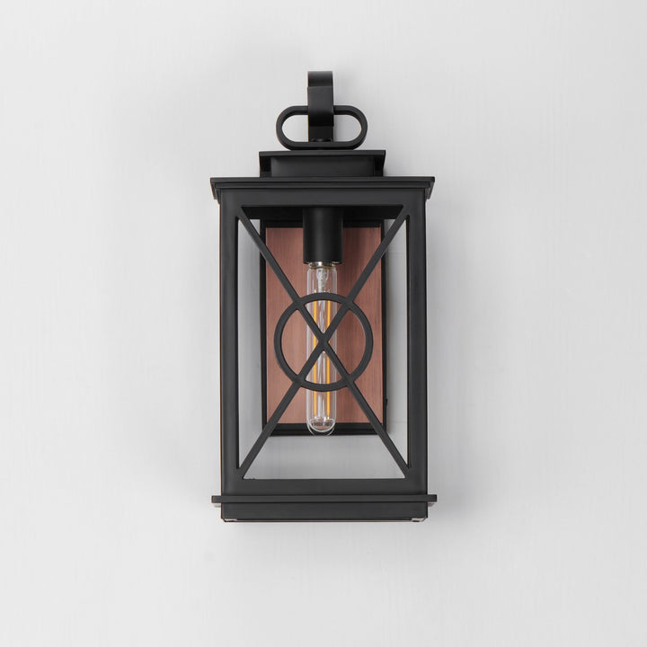 Maxim - 40804CLACPBK - One Light Outdoor Wall Sconce - Yorktown VX - Black/Aged Copper