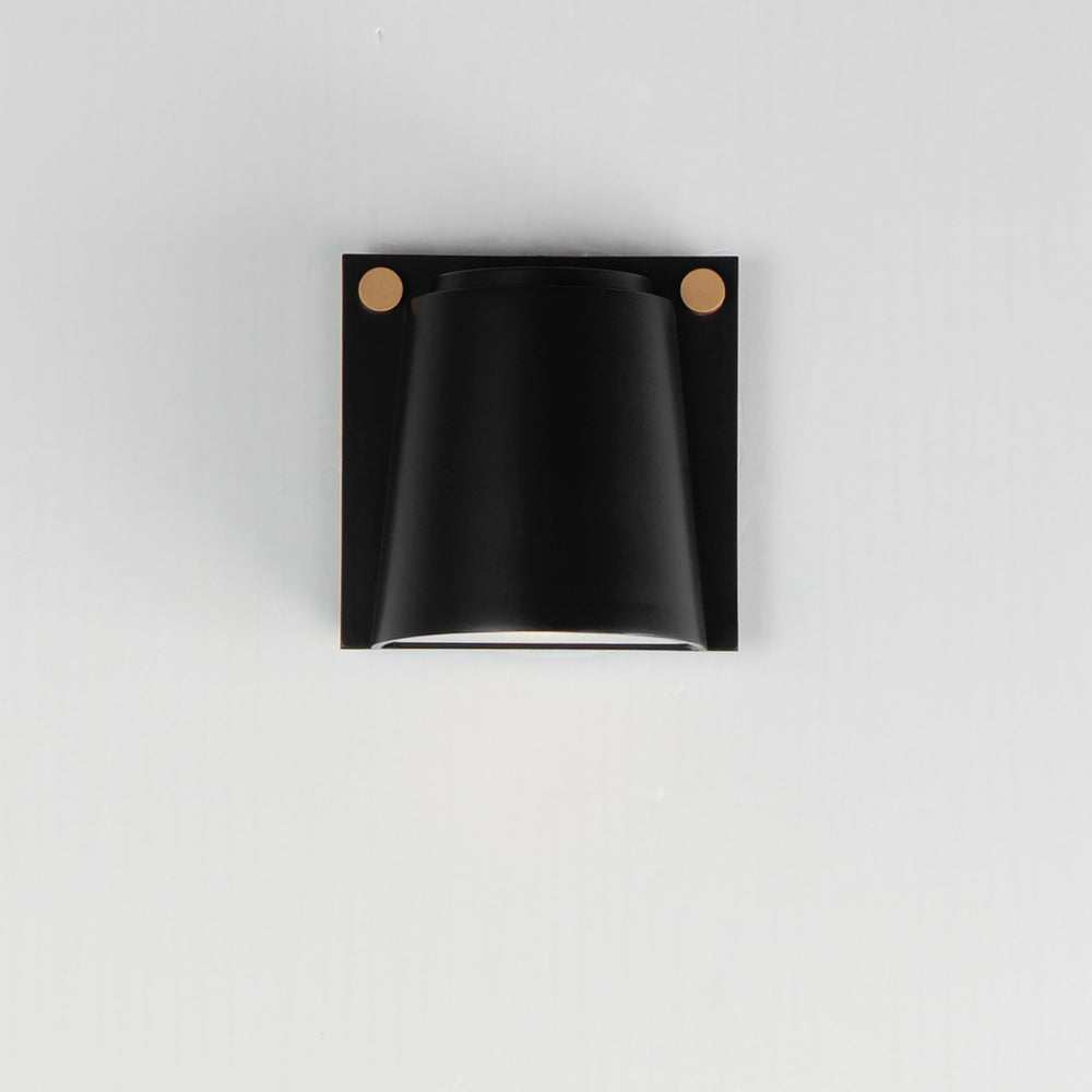 Maxim - 42120BKAB - LED Outdoor Wall Sconce - Rivet - Black / Antique Brass