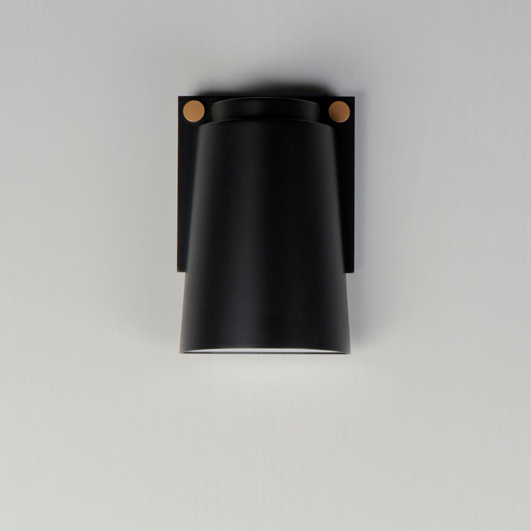 Maxim - 42122BKAB - LED Outdoor Wall Sconce - Rivet - Black / Antique Brass