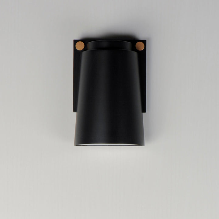 Maxim - 42122BKAB - LED Outdoor Wall Sconce - Rivet - Black / Antique Brass