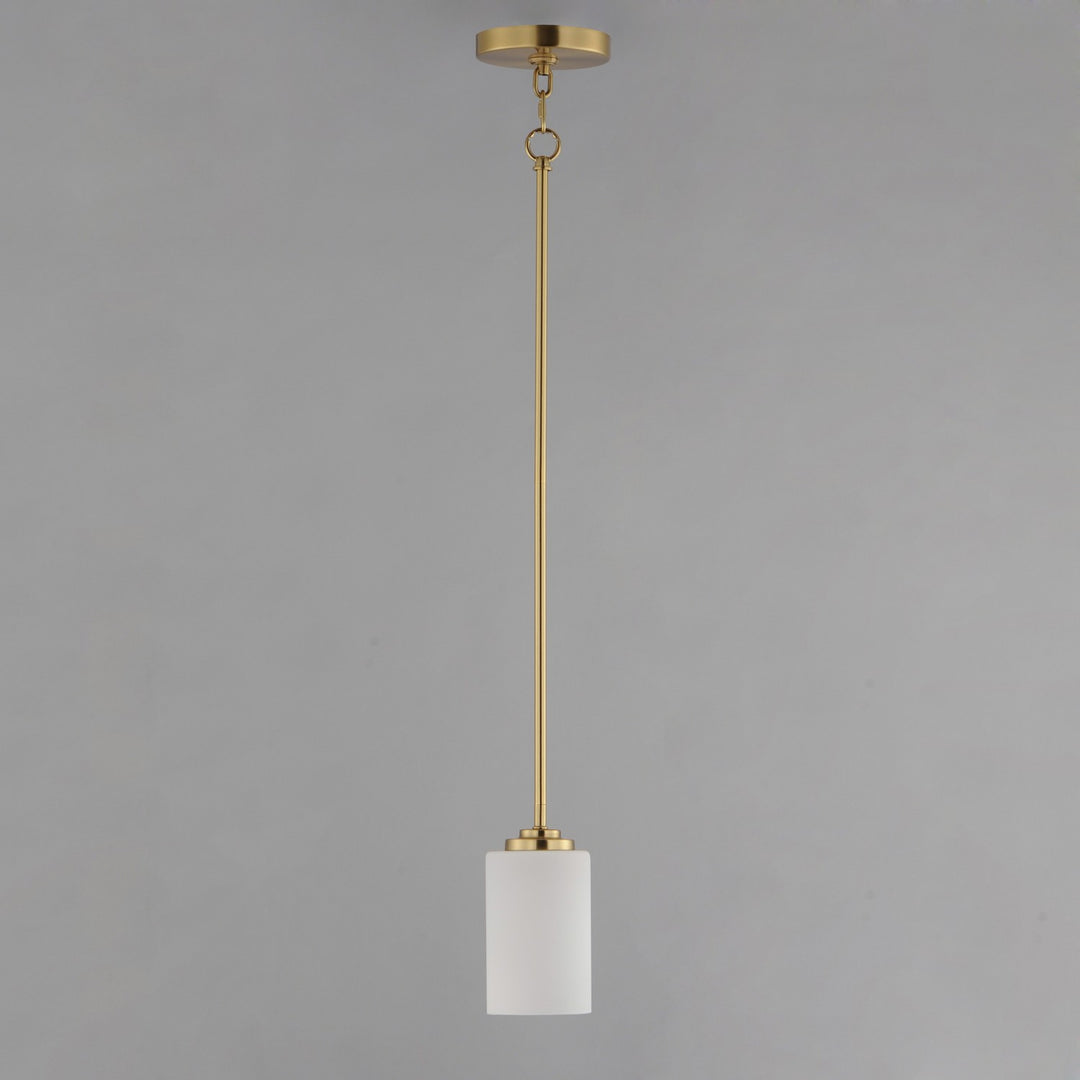 Maxim - 90030SWSBR - One Light Mini Pendant - Deven - Satin Brass