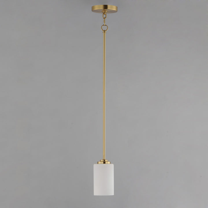 Maxim - 90030SWSBR - One Light Mini Pendant - Deven - Satin Brass