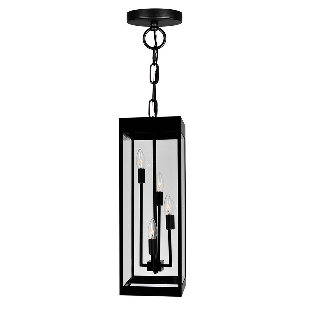 Windsor Four Light Outdoor Hanging Lantern in Black - available from The Lighting Shoppe, trusted by Canadian homeowners