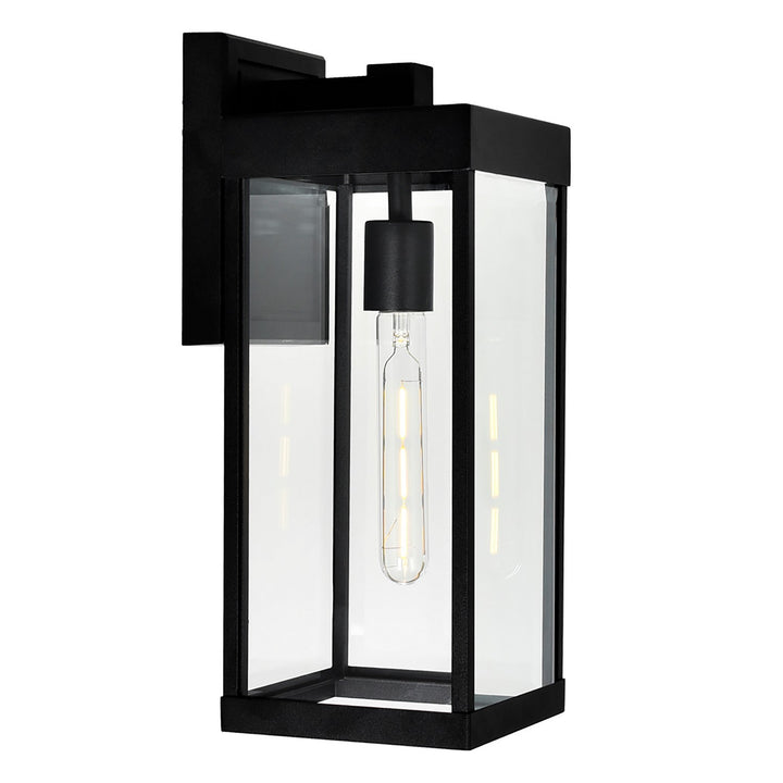 Windsor One Light Outdoor Wall Mount in Black - available from The Lighting Shoppe, trusted by Canadian homeowners
