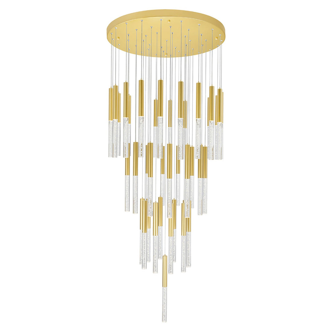 Dragonswatch LED Chandelier in Satin Gold - available from The Lighting Shoppe, trusted by Canadian homeowners