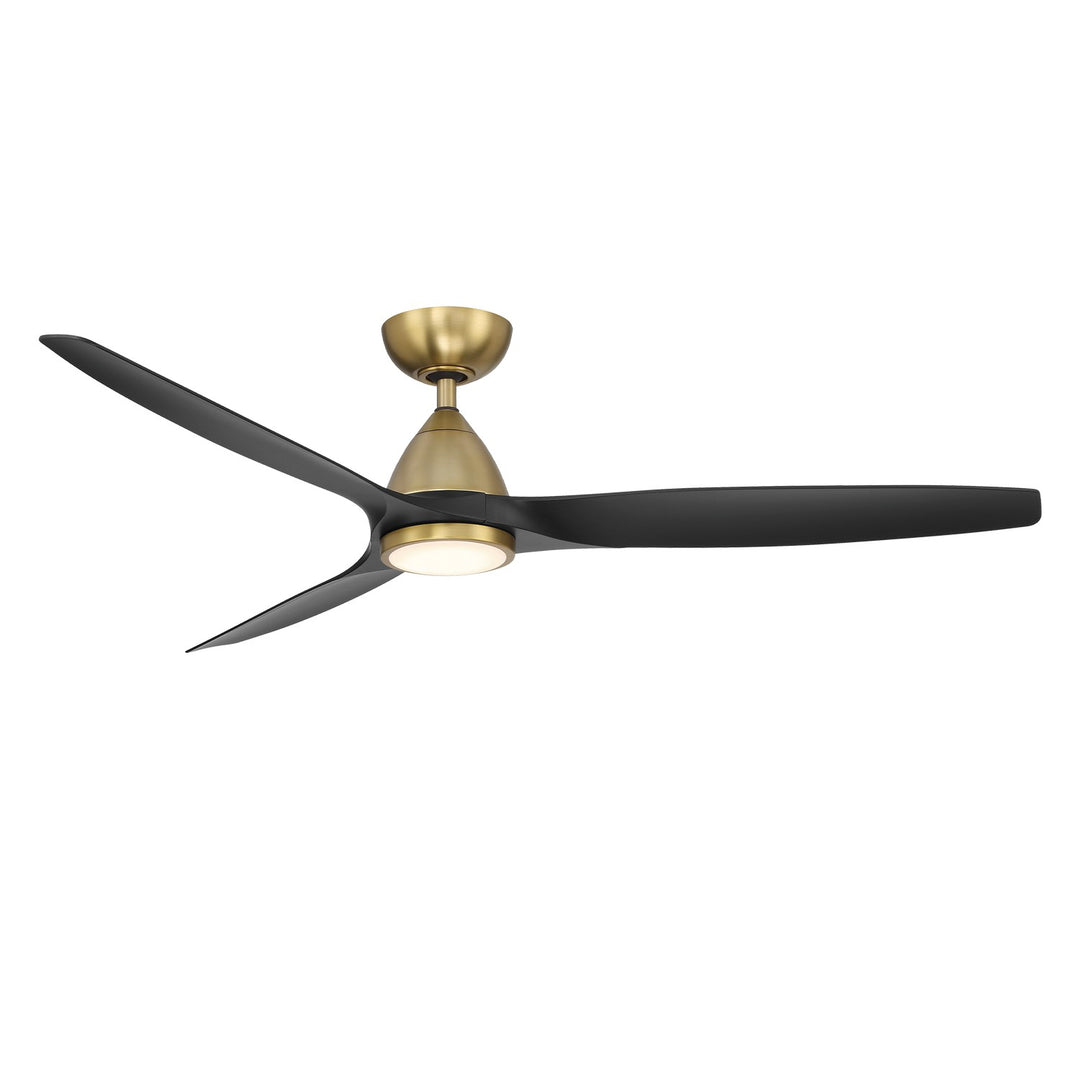 Modern Forms Fans Canada - FR-W2202-62L-SB/MB - 62" Ceiling Fan - Skylark - Soft Brass/Matte Black