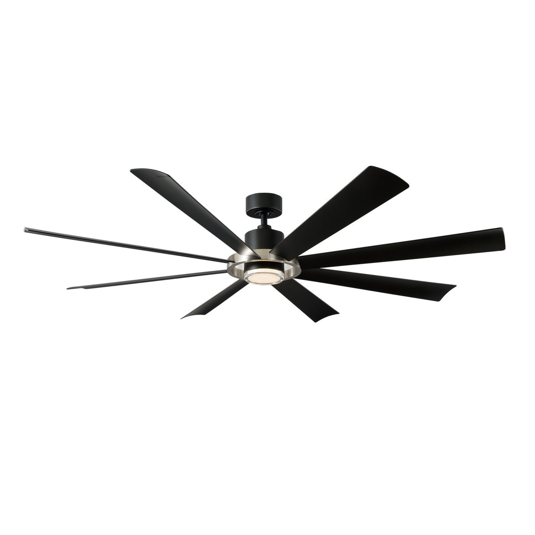 Modern Forms Fans Canada - FR-W2303-72L-BN/MB - 72" Ceiling Fan - Aura - Brushed Nickel/Matte Black