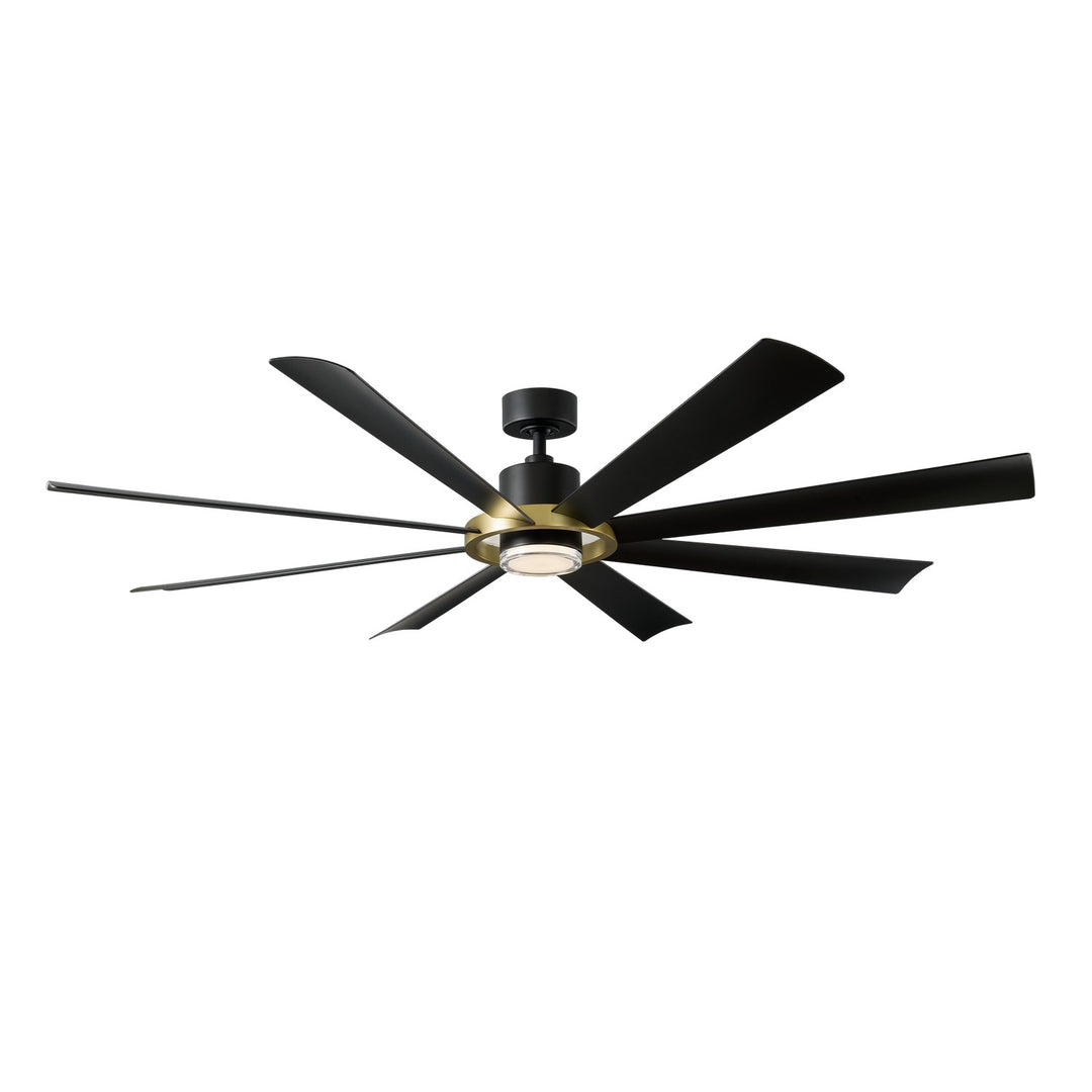 Modern Forms Fans Canada - FR-W2303-72L-SB/MB - 72" Ceiling Fan - Aura - Soft Brass/Matte Black