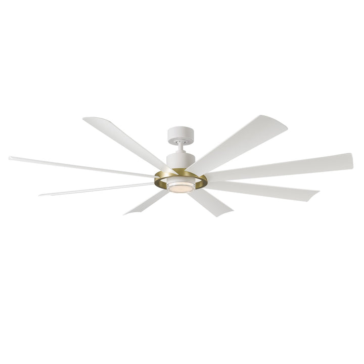 Modern Forms Fans Canada - FR-W2303-72L-SB/MW - 72" Ceiling Fan - Aura - Soft Brass/Matte White