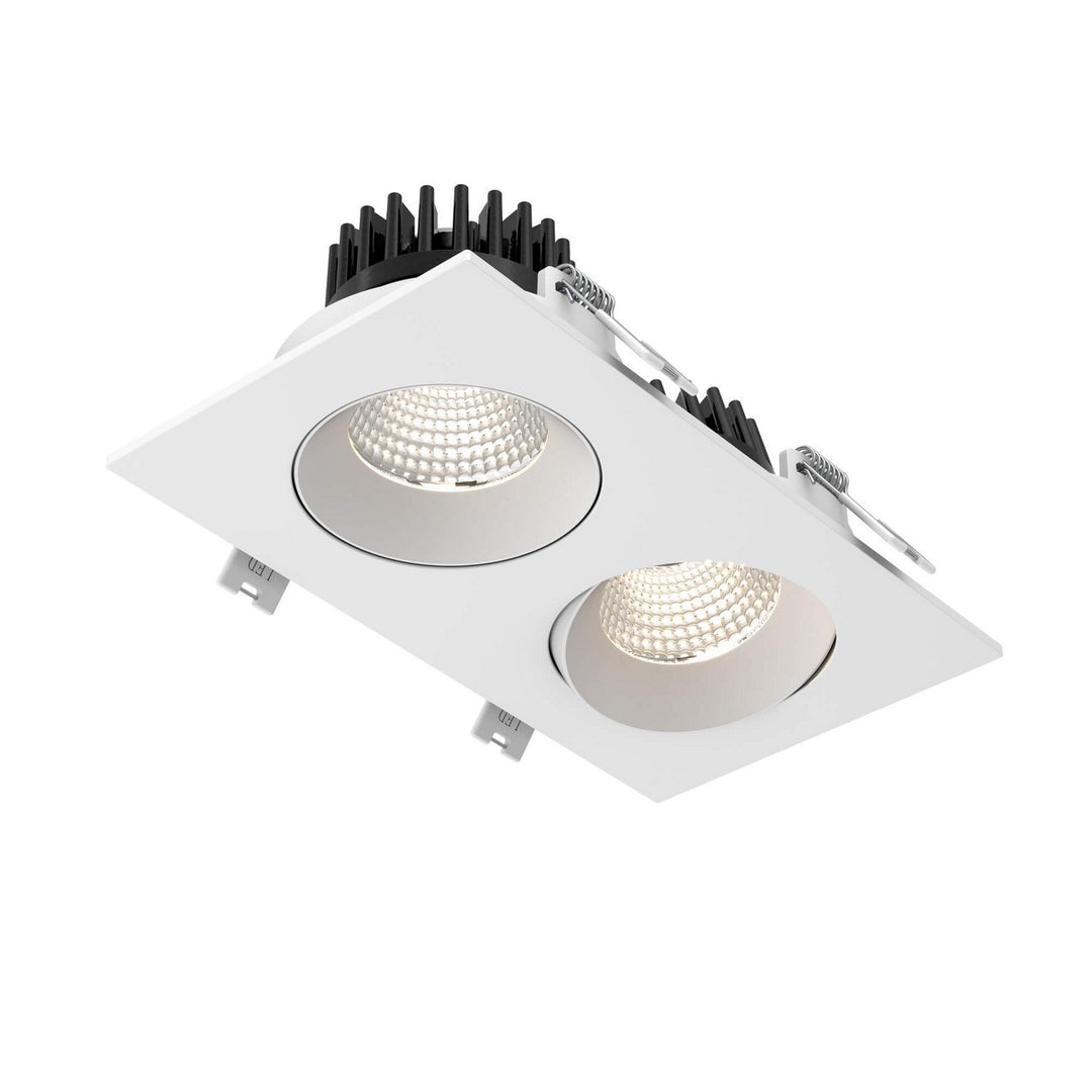 Revolve Double Recessed in WH - available from The Lighting Shoppe, trusted by Canadian homeowners