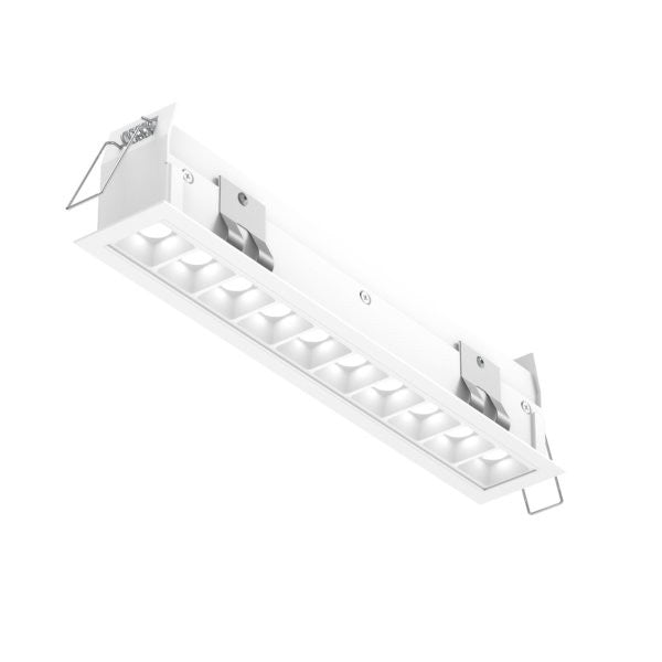 PinPoint Recessed Linear with 10 Mini Spot Lights in AWH - available from The Lighting Shoppe, trusted by Canadian homeowners