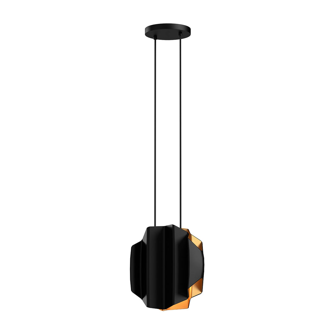 Akira Two Light Pendant in Black/Gold - available from The Lighting Shoppe, trusted by Canadian homeowners