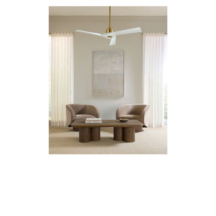 Visual Comfort Fan Canada - 3ALMSM52BBS - 52" Ceiling Fan - Alma - Burnished Brass