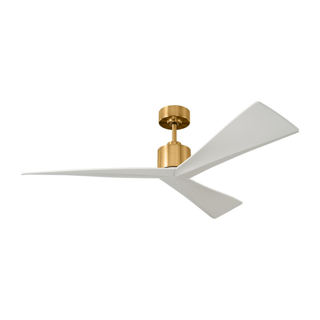 Adler 52"Ceiling Fan in Burnished Brass - available from The Lighting Shoppe, trusted by Canadian homeowners