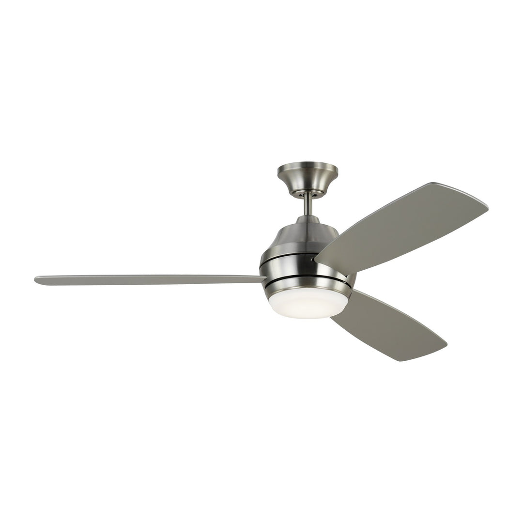Ikon 52"Ceiling Fan in Brushed Steel - available from The Lighting Shoppe, trusted by Canadian homeowners