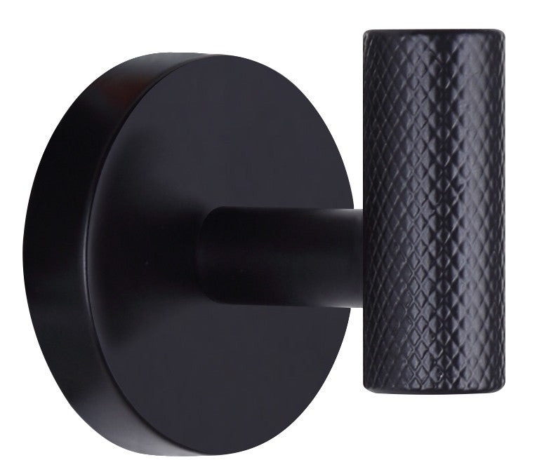 Varen Robe Hook in Matte Black - available from The Lighting Shoppe, trusted by Canadian homeowners