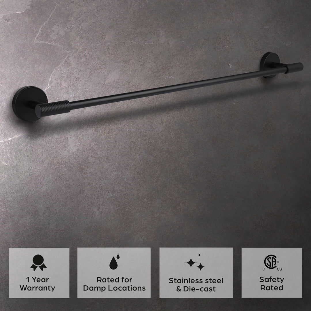 Canarm Canada - BA108A24BK - Towel Bar - Varen - Matte Black