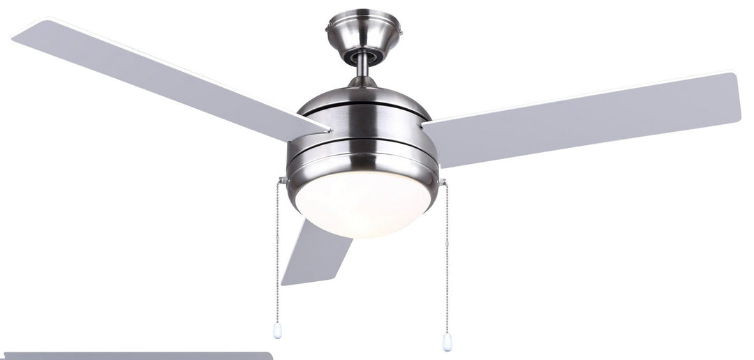 Calibreiii 48"Ceiling Fan in Brushed Nickel - available from The Lighting Shoppe, trusted by Canadian homeowners
