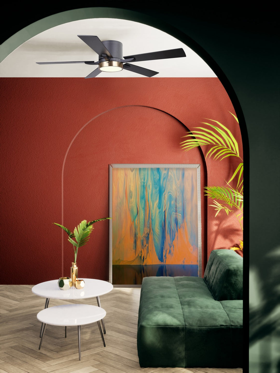 Canarm Canada - CF52QUI5BKG - 52"Ceiling Fan - Quinn - Matte Black And Gold