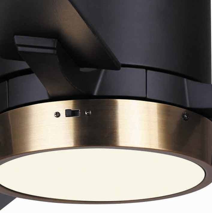 Canarm Canada - CF52QUI5BKG - 52" Ceiling Fan - Quinn - Matte Black And Gold