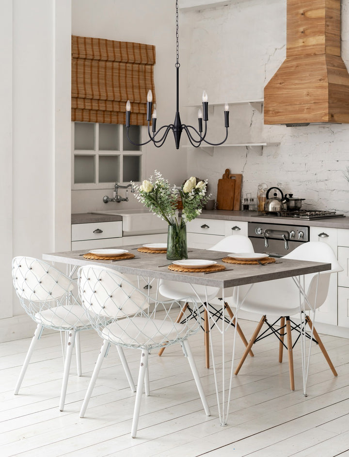 Canarm Canada - ICH1103A06BK - Six Light Chandelier - Brielle - Matte Black