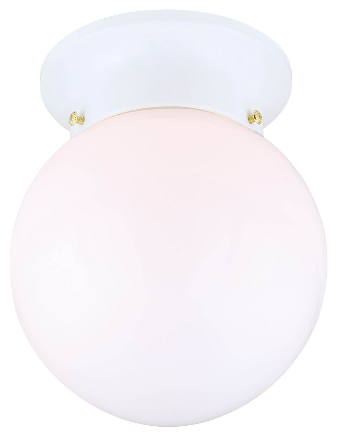 Ceiling One Light Flush Mount in White - available from The Lighting Shoppe, trusted by Canadian homeowners