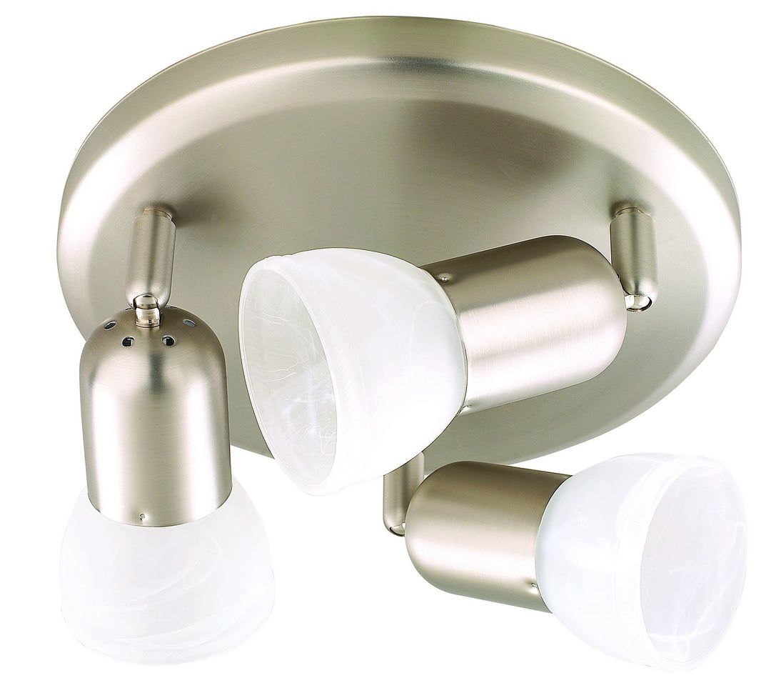 Jasper Three Light Track Lighting in Brushed Pewter - available from The Lighting Shoppe, trusted by Canadian homeowners