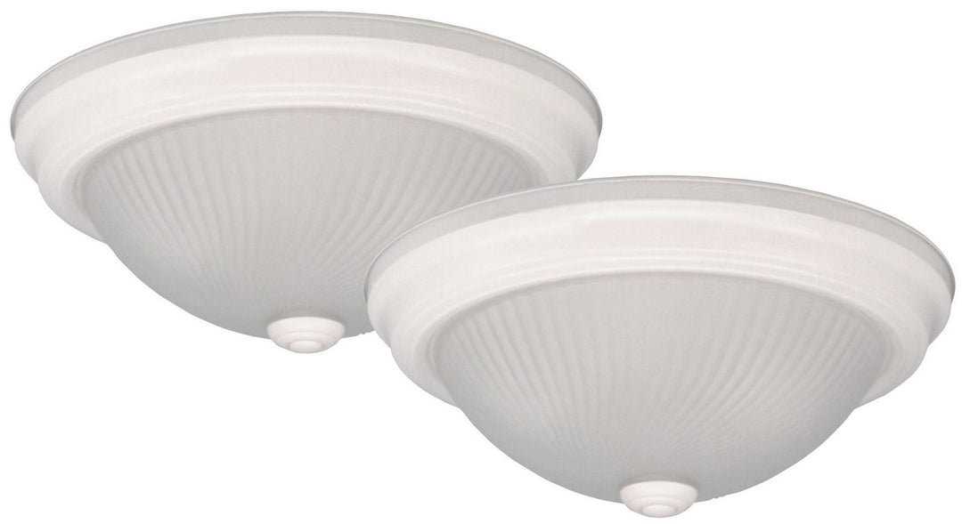 Ifm211T Wh Twin Pack One Light Flush Mount in White - available from The Lighting Shoppe, trusted by Canadian homeowners