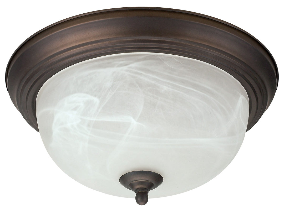 Ifm213 Orb Two Light Flush Mount in Oil Rubbed Bronze - available from The Lighting Shoppe, trusted by Canadian homeowners
