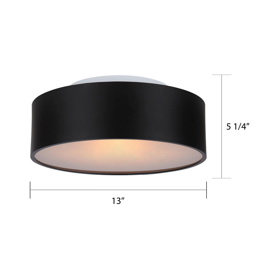Canarm Canada - IFM318A13BK - Two Light Flush Mount - Dexter - Matte Black