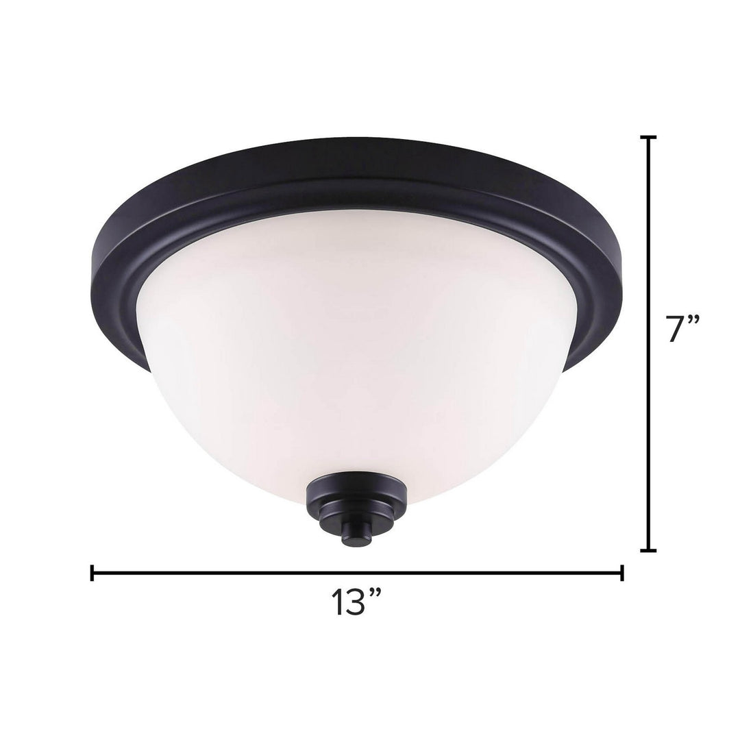 Canarm Canada - IFM326A13BK - Two Light Flush Mount - Portia - Matte Black