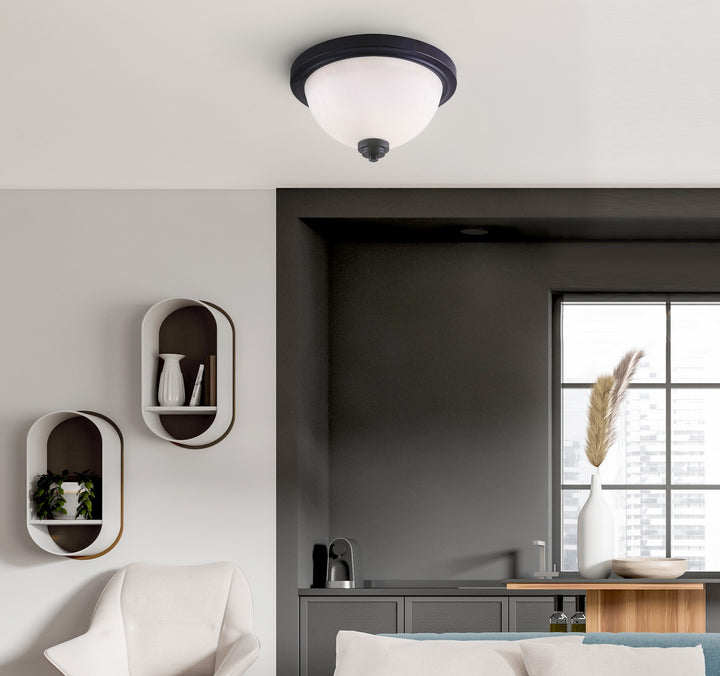 Canarm Canada - IFM326A13BK - Two Light Flush Mount - Portia - Matte Black