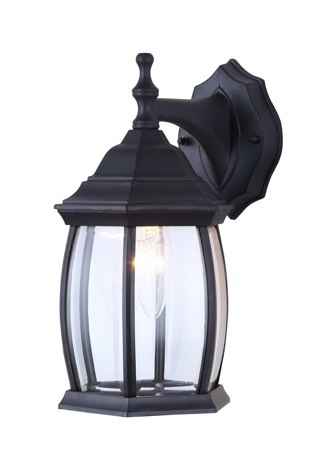 Outdoor One Light Outdoor Lantern in Black - available from The Lighting Shoppe, trusted by Canadian homeowners