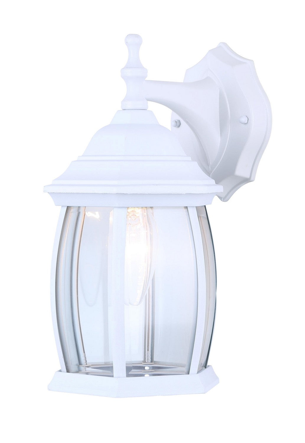 Outdoor One Light Outdoor Lantern in White - available from The Lighting Shoppe, trusted by Canadian homeowners