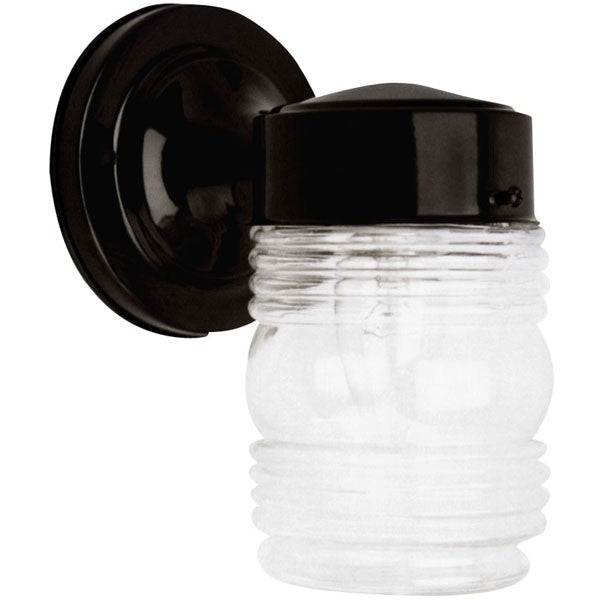 One Light Outdoor Wall Mount in Black - available from The Lighting Shoppe, trusted by Canadian homeowners