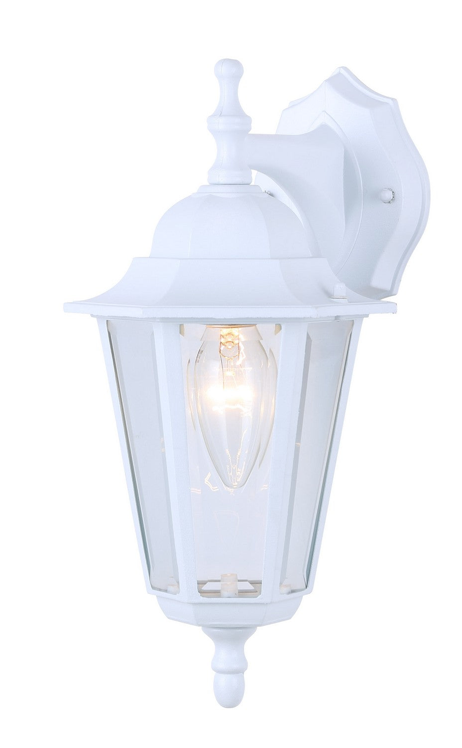 Outdoor One Light Outdoor Lantern in White - available from The Lighting Shoppe, trusted by Canadian homeowners