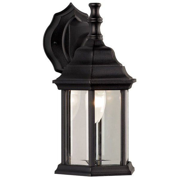 One Light Outdoor Wall Mount in Black - available from The Lighting Shoppe, trusted by Canadian homeowners