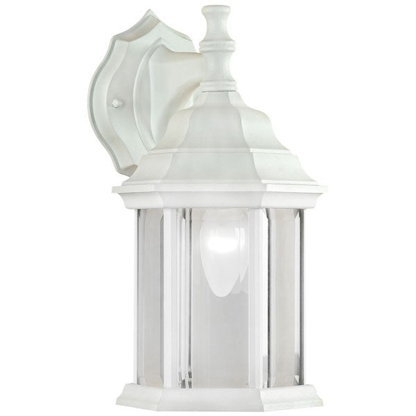 One Light Outdoor Wall Mount in White - available from The Lighting Shoppe, trusted by Canadian homeowners