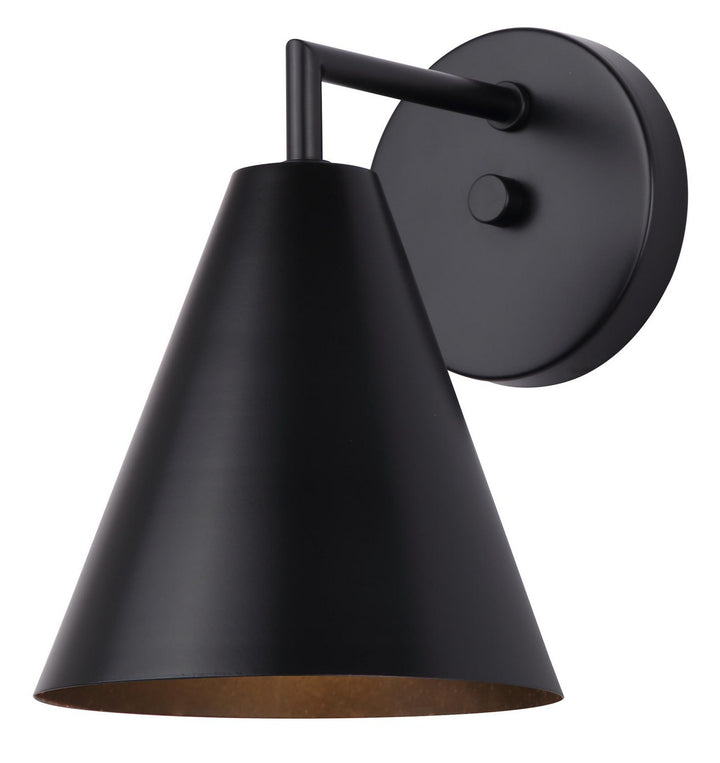 Emeri One Light Outdoor Wall Mount in Matte Black - available from The Lighting Shoppe, trusted by Canadian homeowners