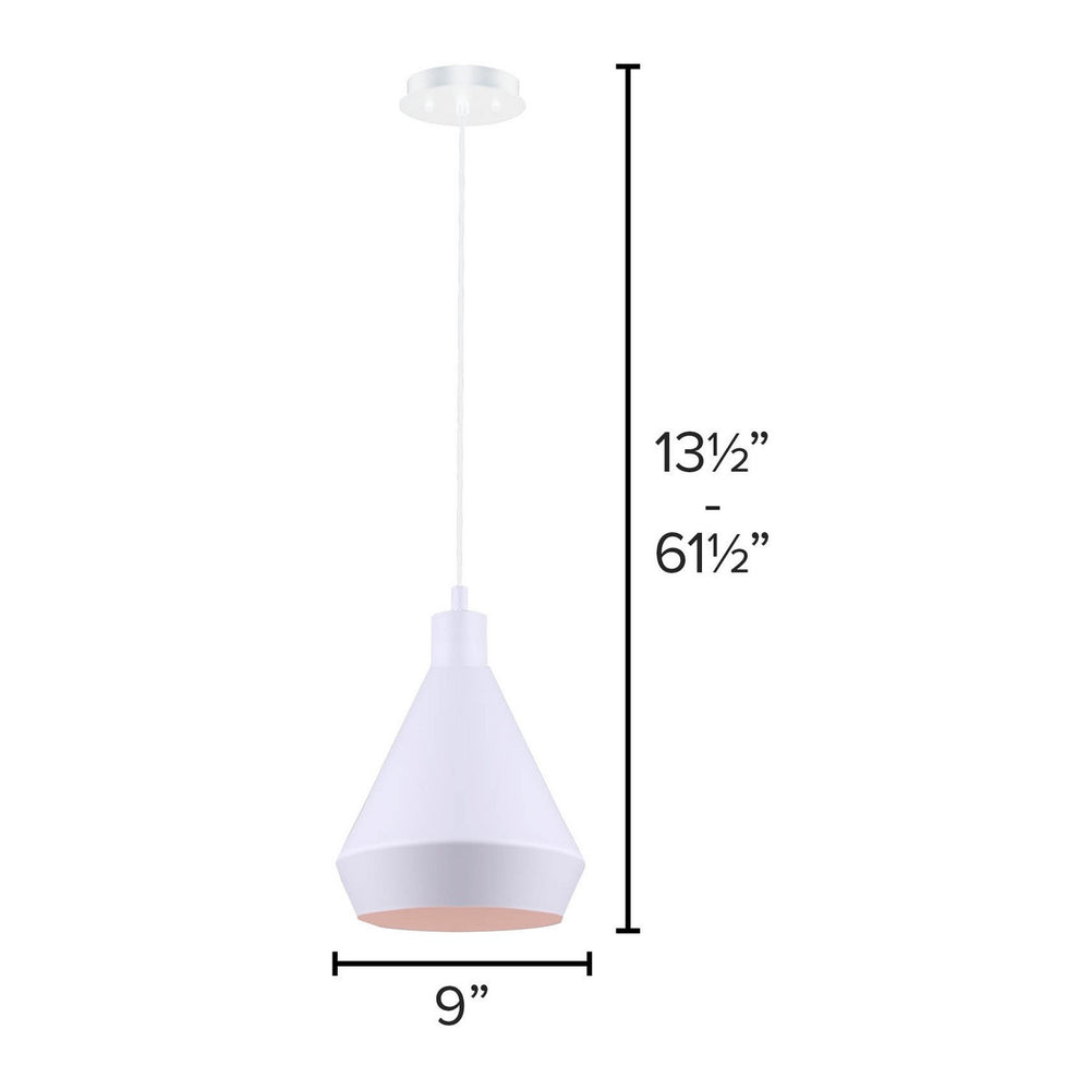 Canarm Canada - IPL1020A01WH - One Light Pendant - Byck - Matte White