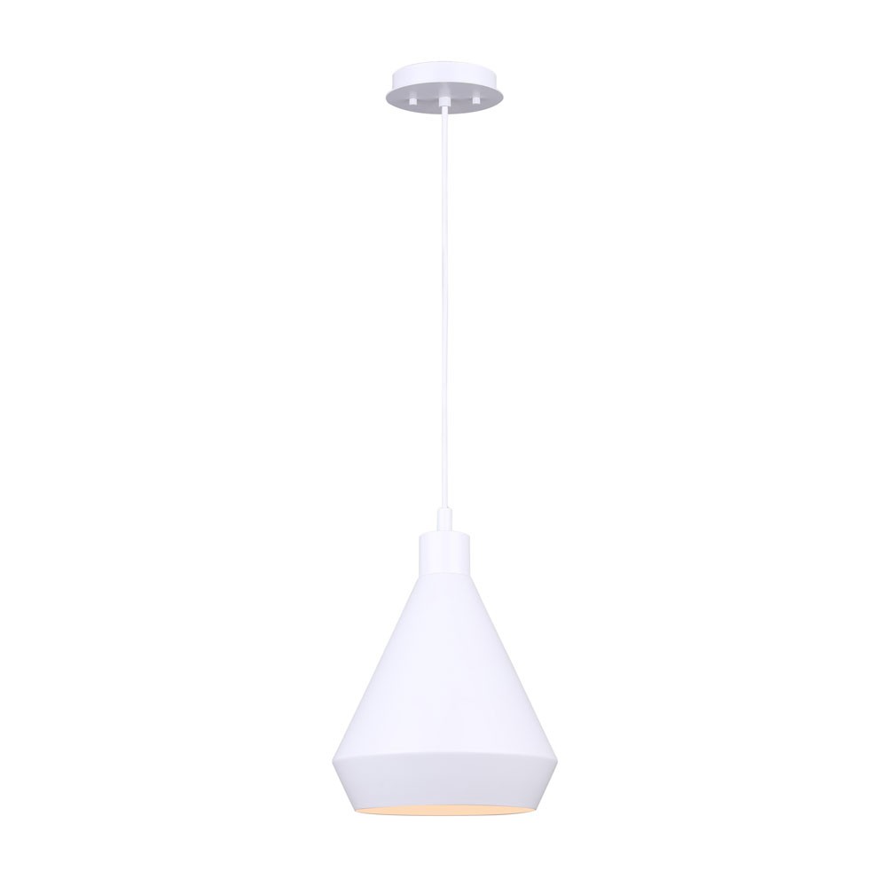 Byck One Light Pendant in Matte White - available from The Lighting Shoppe, trusted by Canadian homeowners