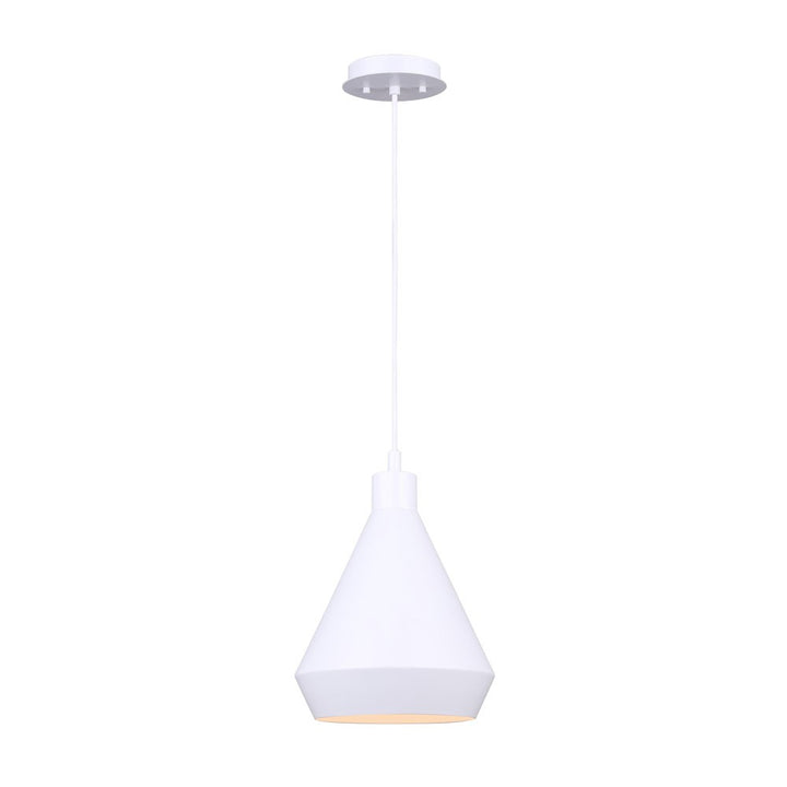 Byck One Light Pendant in Matte White - available from The Lighting Shoppe, trusted by Canadian homeowners