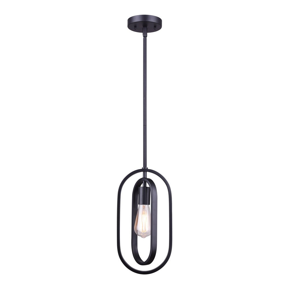 One Light Pendant in Black - available from The Lighting Shoppe, trusted by Canadian homeowners