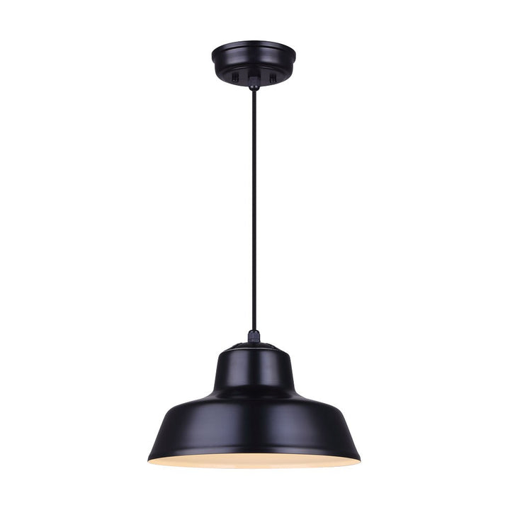 Levi One Light Pendant in Matte Black - available from The Lighting Shoppe, trusted by Canadian homeowners