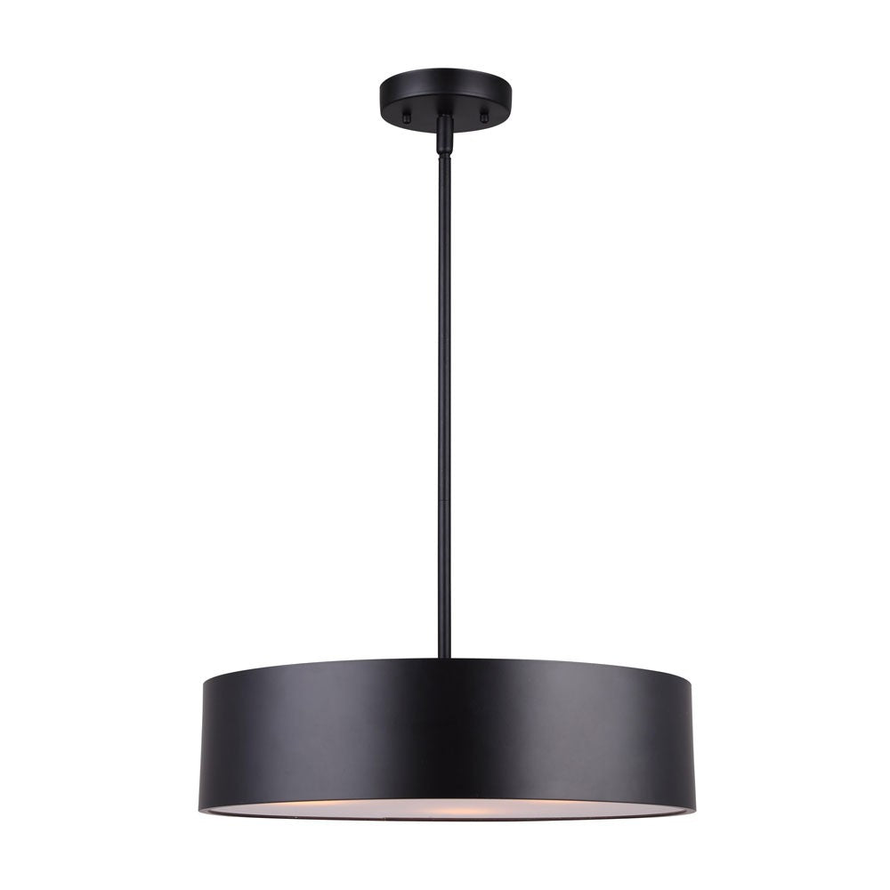 Dexter Three Light Pendant in Matte Black - available from The Lighting Shoppe, trusted by Canadian homeowners